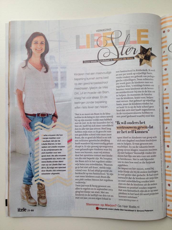 Marjon de Vries genomineerd voor Libelle STER